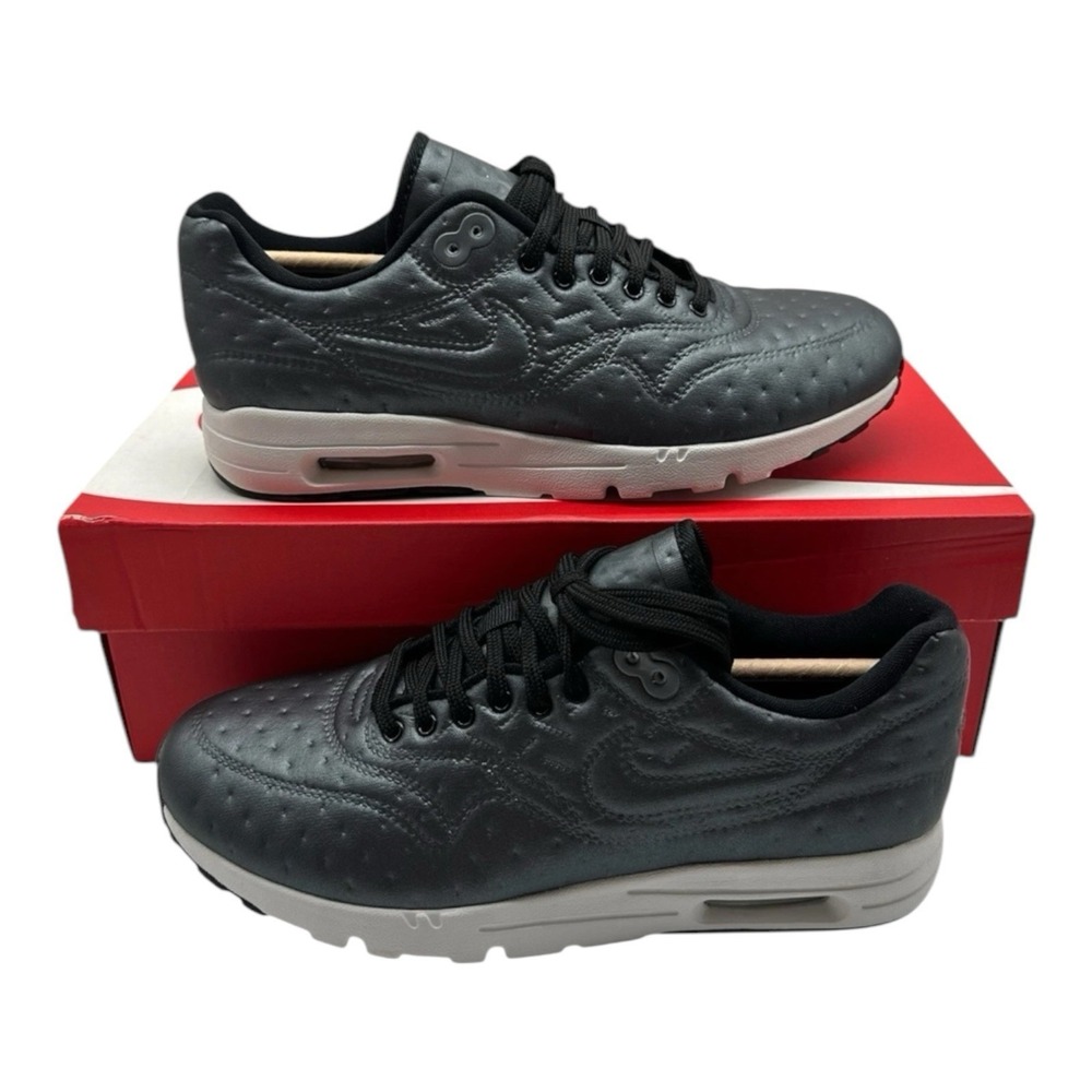 Nike Air‎ Max 1 Ultra Premium Jacquard Shoes Womens 9.5 Metallic Grey 861656-001